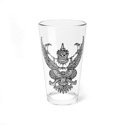 Thai government Garuda emblem Version 6 (Thailand) (Coat of Arms) Pint Glass 16oz