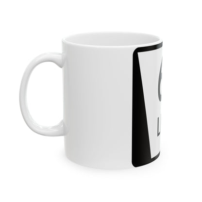N LINK 6A (Nebraska) (Road Sign) White Coffee Mug