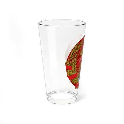 Emblem of the Azerbaijan SSR 1931-1937 v2 (Azerbaijan) (Coat of Arms) Pint Glass 16oz