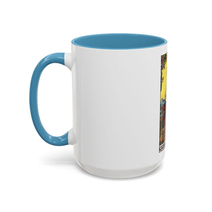 The Queen of Pentacles (Tarot Card) Accent Coffee Mug