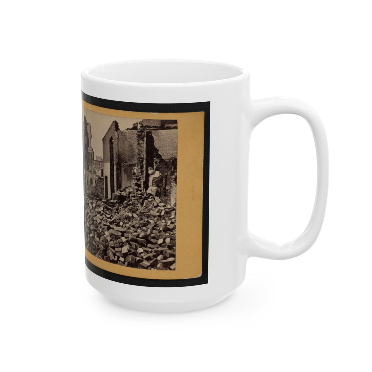 View Of Richmond, Va., At The Close Of The Rebellion (U.S. Civil War) White Coffee Mug