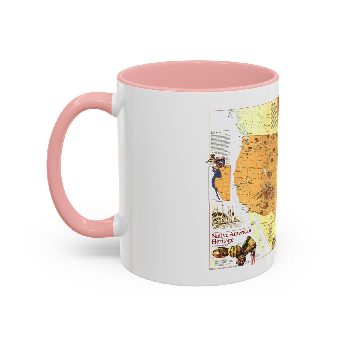 North America - Native American Heritage (1991) (Map) Accent Coffee Mug