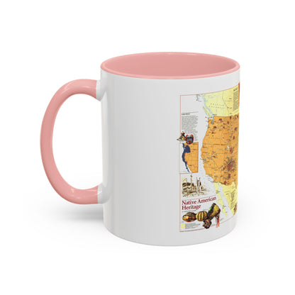 North America - Native American Heritage (1991) (Map) Accent Coffee Mug