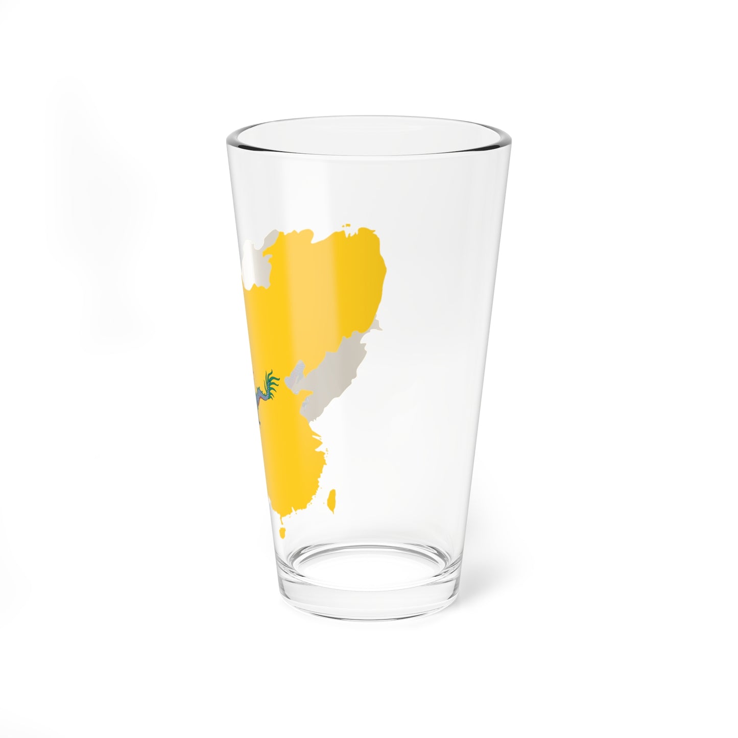 Flag map of the Qing dynasty 1820 (China) Pint Glass 16oz