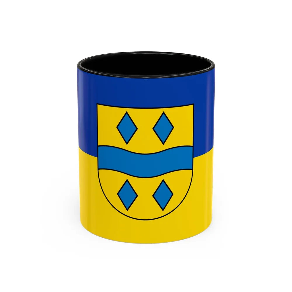 Flag of Enzkreis Germany - Accent Coffee Mug-11oz-Black-Go Mug Yourself