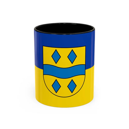 Flag of Enzkreis Germany - Accent Coffee Mug-11oz-Black-Go Mug Yourself