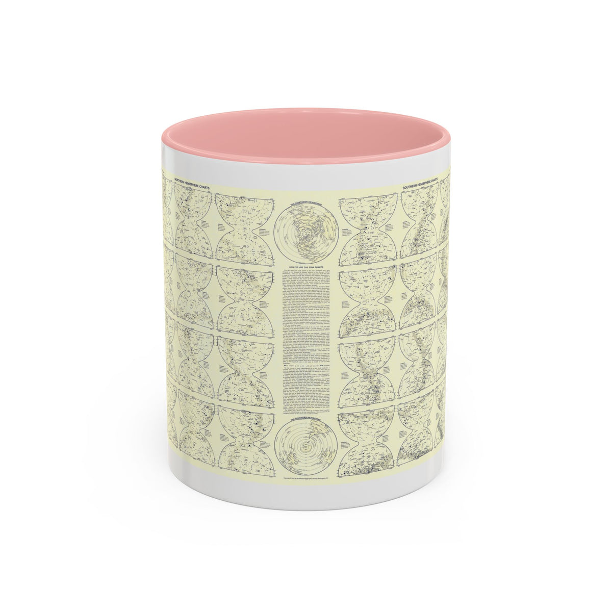 Heavens, The 2 (1957) (Map) Accent Coffee Mug