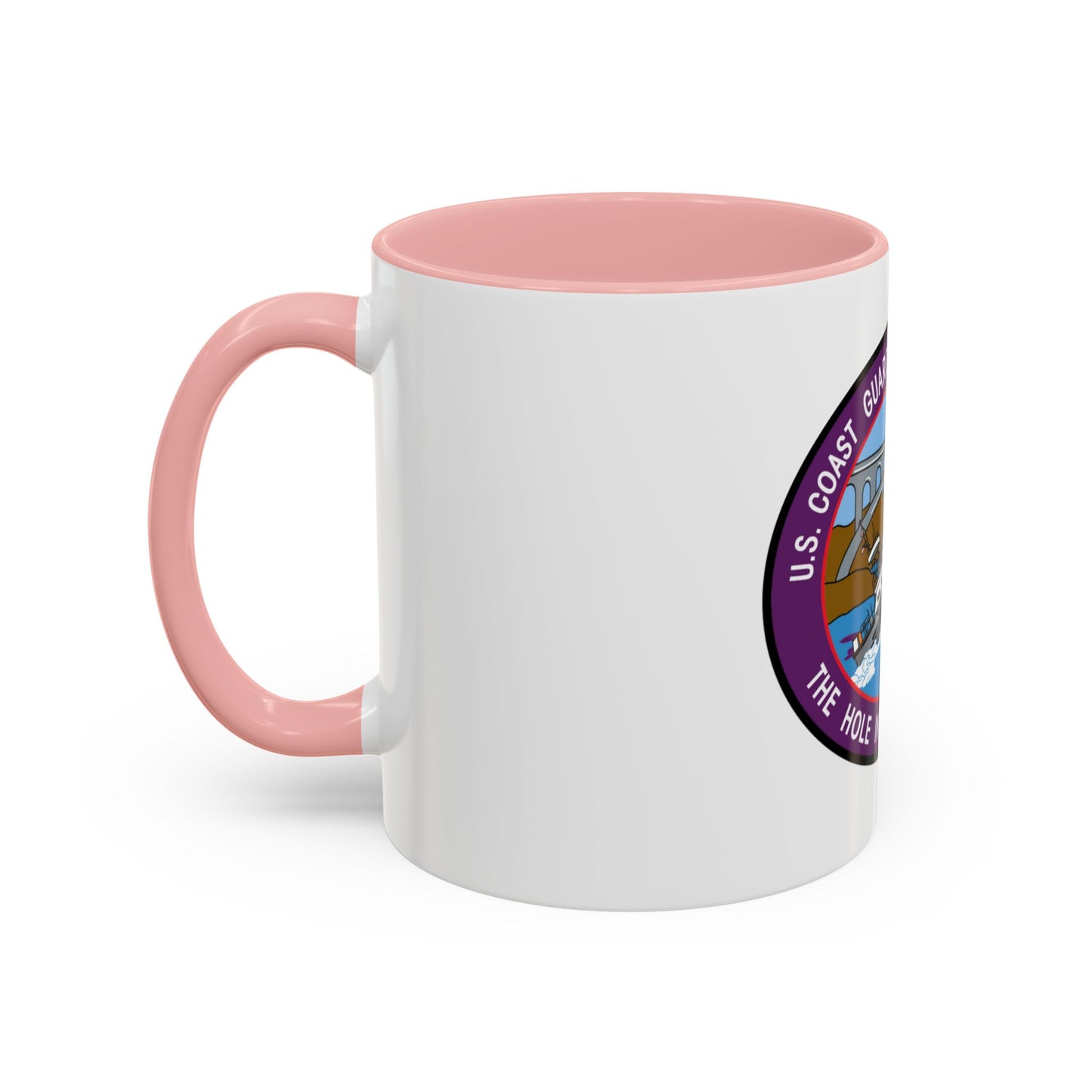 USCG Station Depoe Bay (U.S. Coast Guard) Accent Coffee Mug