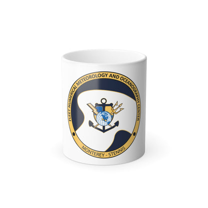 FMNOC Monterey Stennis Fleet Numerical Meteorology and Oceanography Center (U.S. Navy) Color Changing Mug 11oz