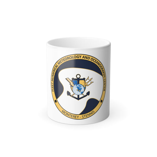 FMNOC Monterey Stennis Fleet Numerical Meteorology and Oceanography Center (U.S. Navy) Color Changing Mug 11oz