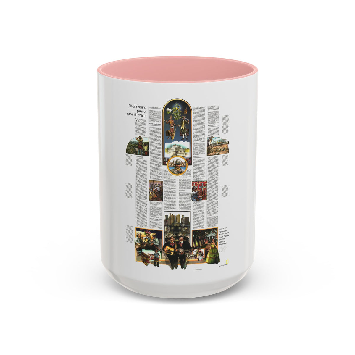 USA - Southeast 2 (1975) (Map) Accent Coffee Mug