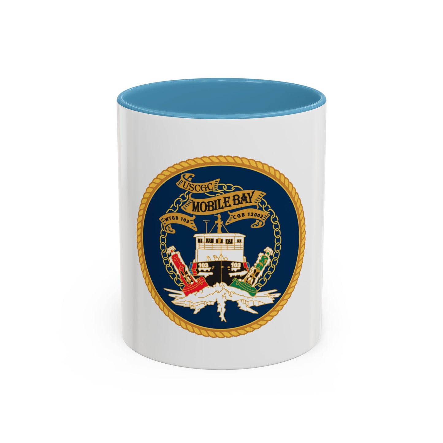 USCGC Mobile Bay WTGB 103 (U.S. Coast Guard) Accent Coffee Mug