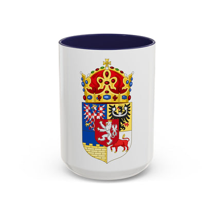 Coat of arms of Bohemian Crown - Accent Coffee Mug