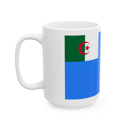 Naval Jack of Algeria - White Coffee Mug