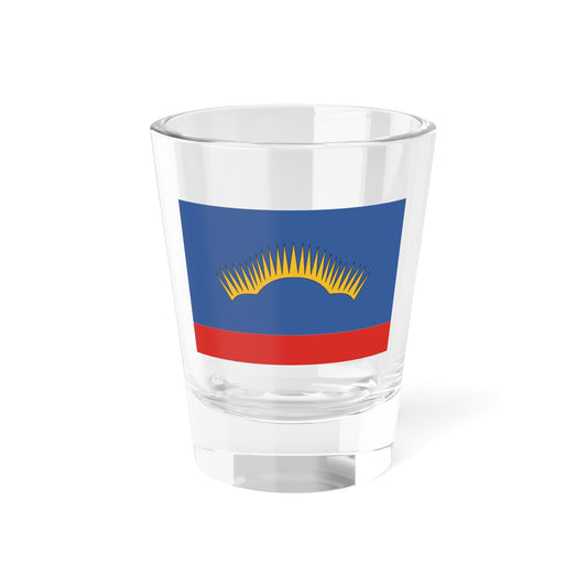 Flag of Murmansk Oblast Russia - Shot Glass 1.5oz