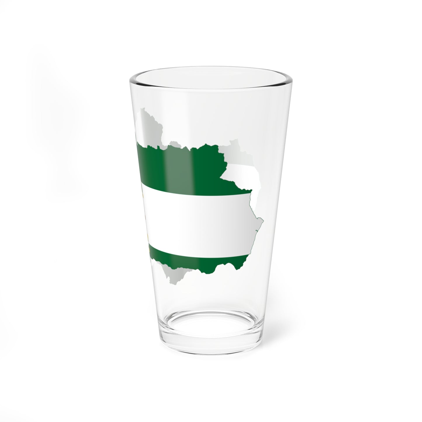 Flag map of Andalucia (Spain) Pint Glass 16oz