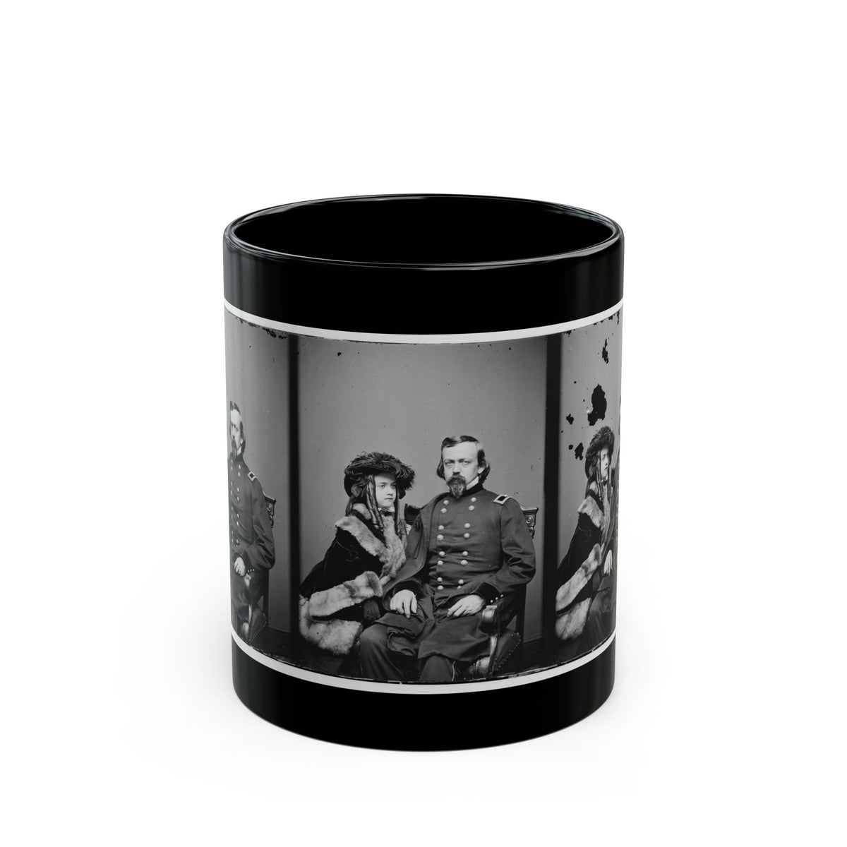Brig. Gen. Charles P. Stone, & Daughter Hettie (U.S. Civil War) Black Coffee Mug
