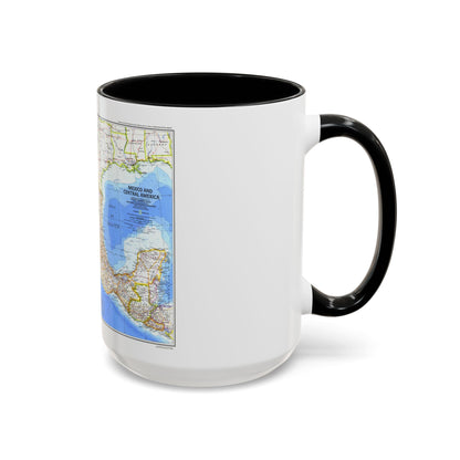 Central America & Mexico (1980) (Map) Accent Coffee Mug