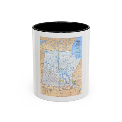 Canada - Saskatchewan & Manitoba (1979) (Map) Accent Coffee Mug