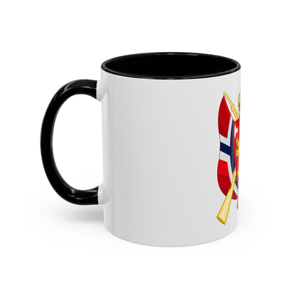 Coat of arms of the National Rifle Association of Norway - Accent Coffee Mug