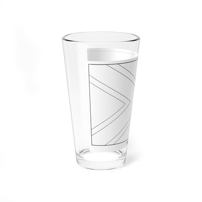 Flag of South Africa colouring page (South Africa) Pint Glass 16oz