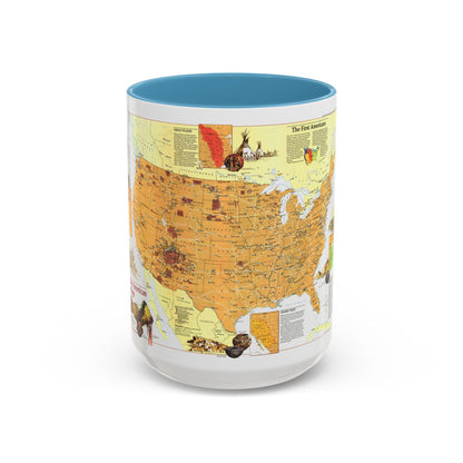 North America - Native American Heritage (1991) (Map) Accent Coffee Mug