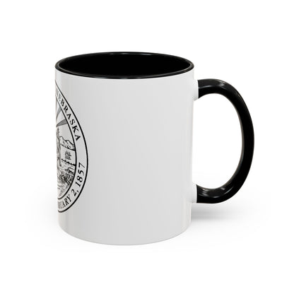 Seal of Omaha Nebraska - Accent Coffee Mug