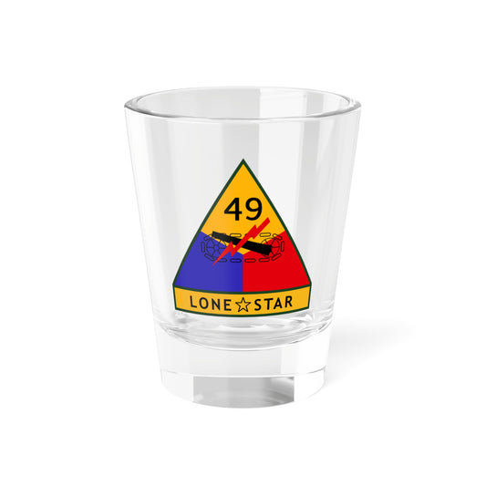 Verre à liqueur de la 49e division blindée (armée américaine) 1,5 oz