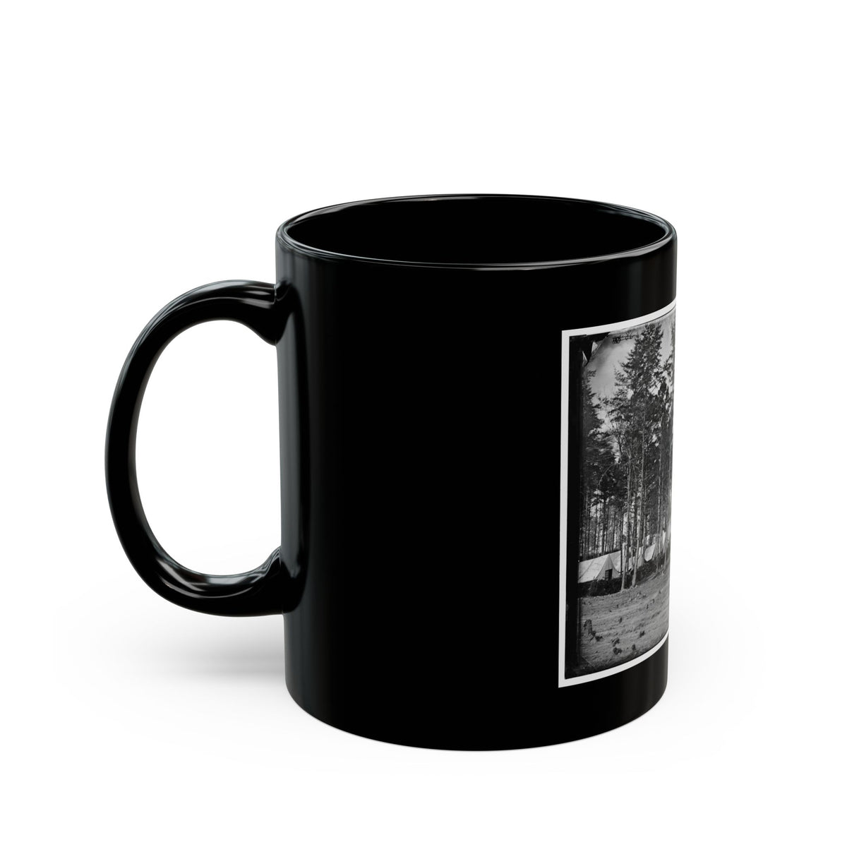 Brandy Station, Virginia. Headquarters, Army Of The Potomac. Eastern Half Of The Camp (U.S. Civil War) Black Coffee Mug