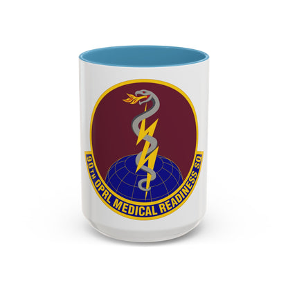 90 Operational Medical Readiness Squadron AFGSC (U.S. Air Force) Accent Coffee Mug
