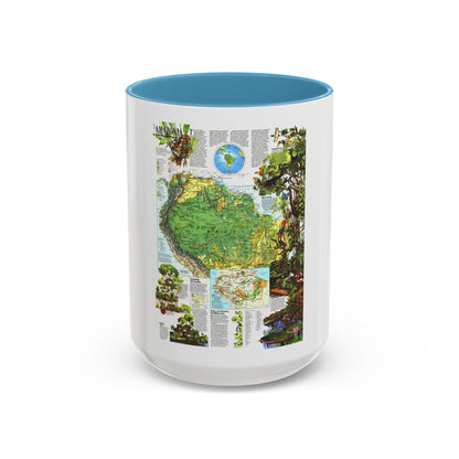 Amazonia - A World Resource at Risk (1992) (Map) Accent Coffee Mug