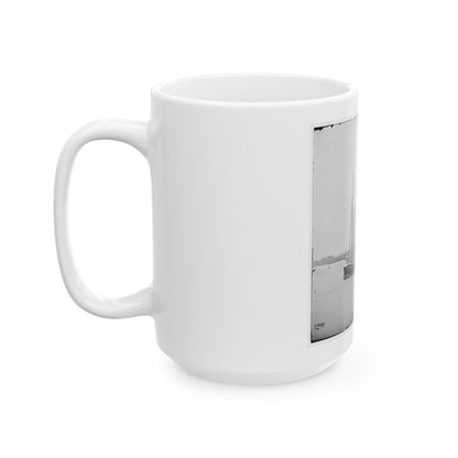 White House Landing, Va. View Down River, With Supply Vessels (U.S. Civil War) White Coffee Mug