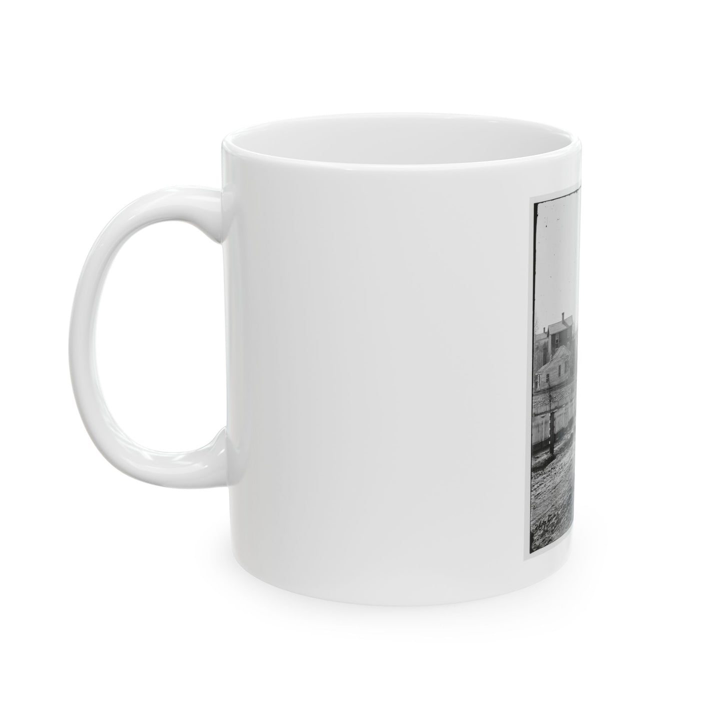 Atlanta, Georgia (Vicinity). View Of Houses (U.S. Civil War) White Coffee Mug