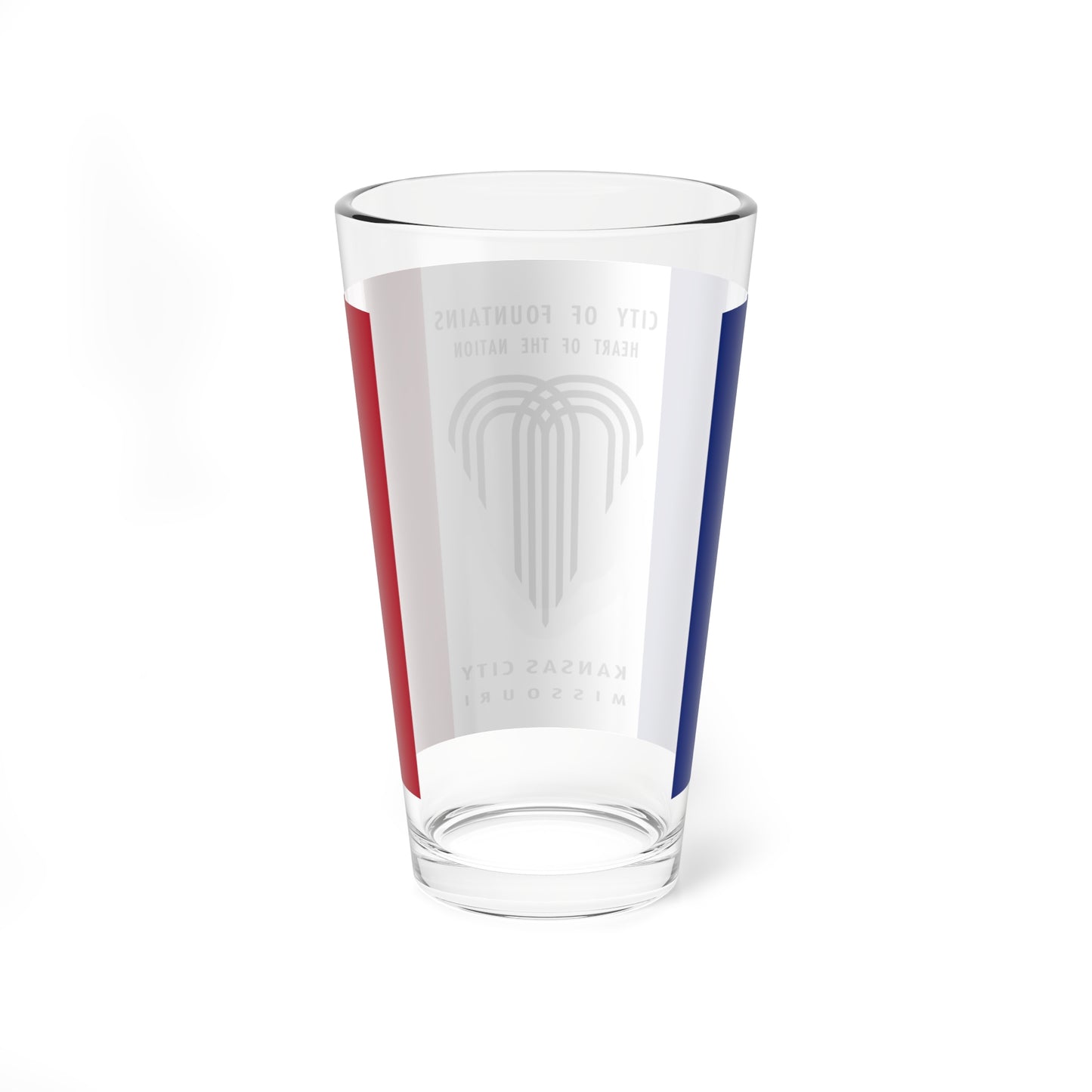 Flag of Kansas City Missouri 1995-2023 (United States) Pint Glass 16oz