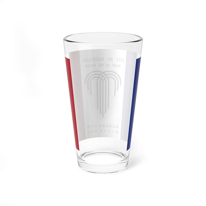 Flag of Kansas City Missouri 1995-2023 (United States) Pint Glass 16oz