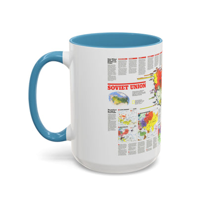 Russia - Soviet Union 2 (1990) (Map) Accent Coffee Mug