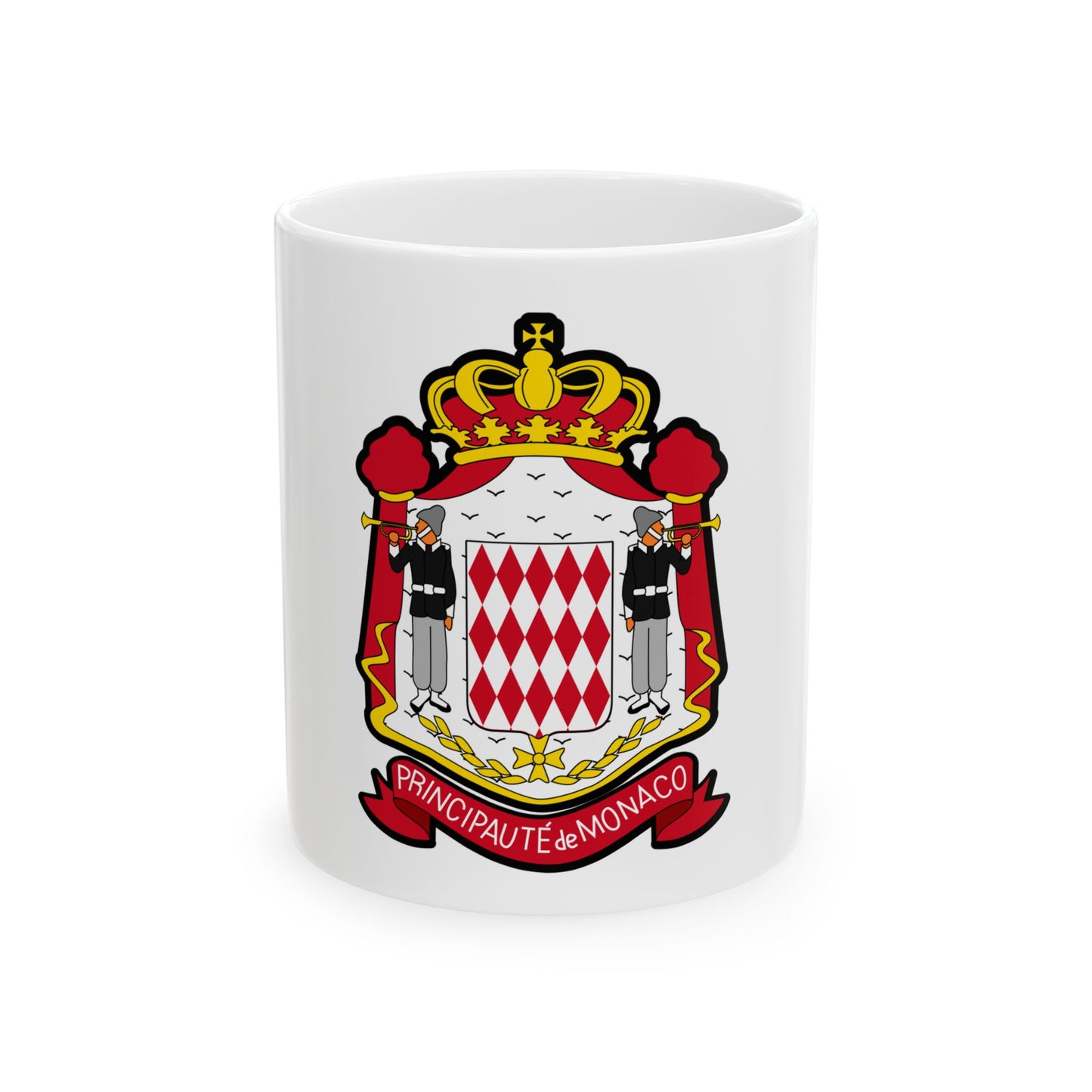 Coat of arms of Monaco - White Coffee Mug