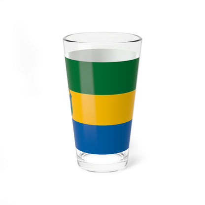 Flag of Szecsenyfelfalu (Hungary) Pint Glass 16oz