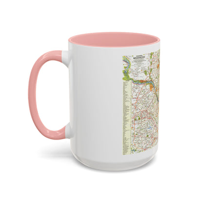 USA - Washington, Suburban (1964) (Map) Accent Coffee Mug