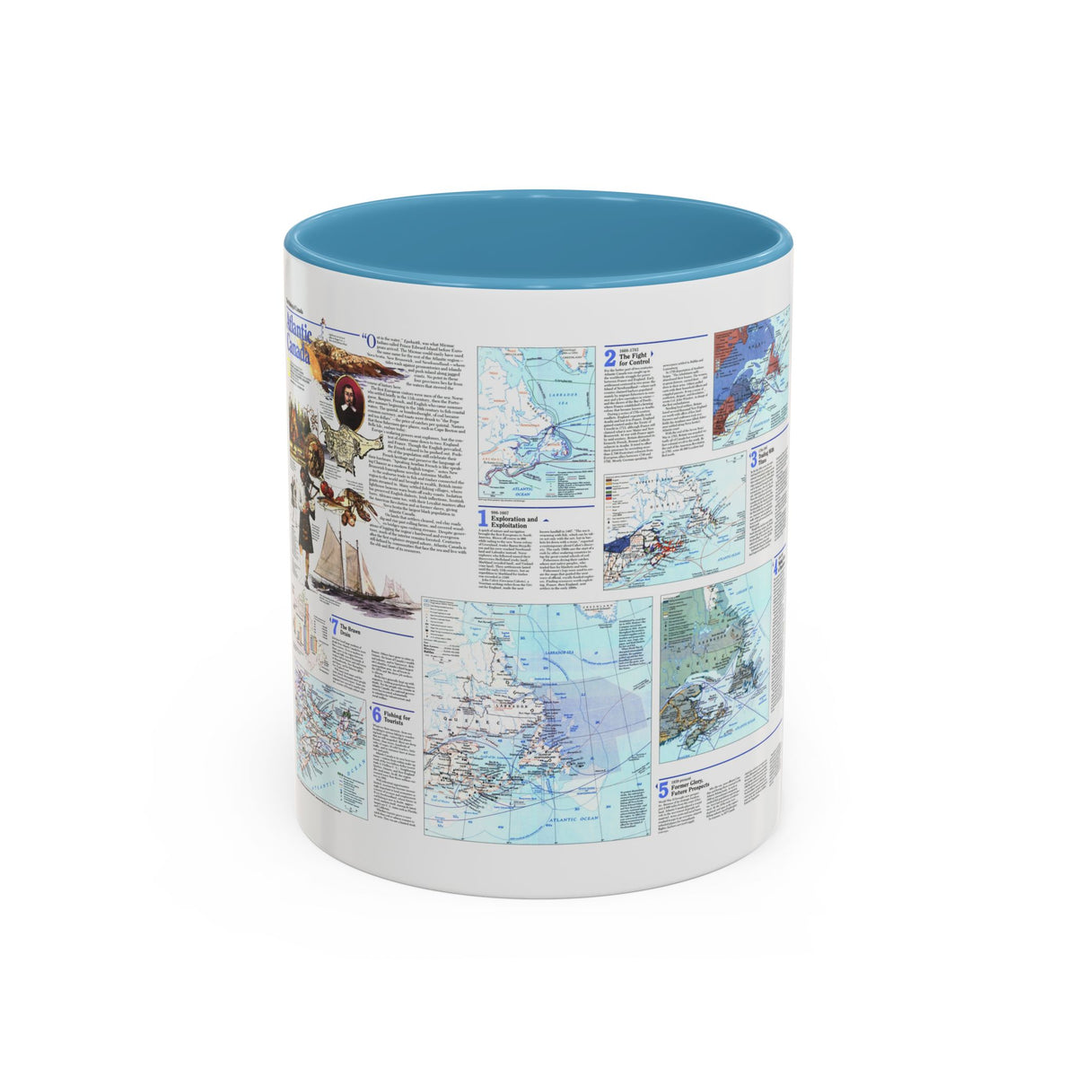 Canada - Atlantic 2 (1993) (Map) Accent Coffee Mug