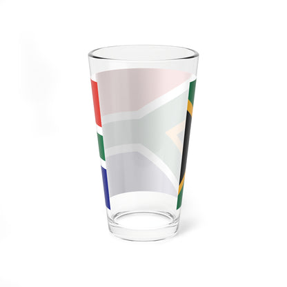 Flag of South Africa as Paths (South Africa) Pint Glass 16oz