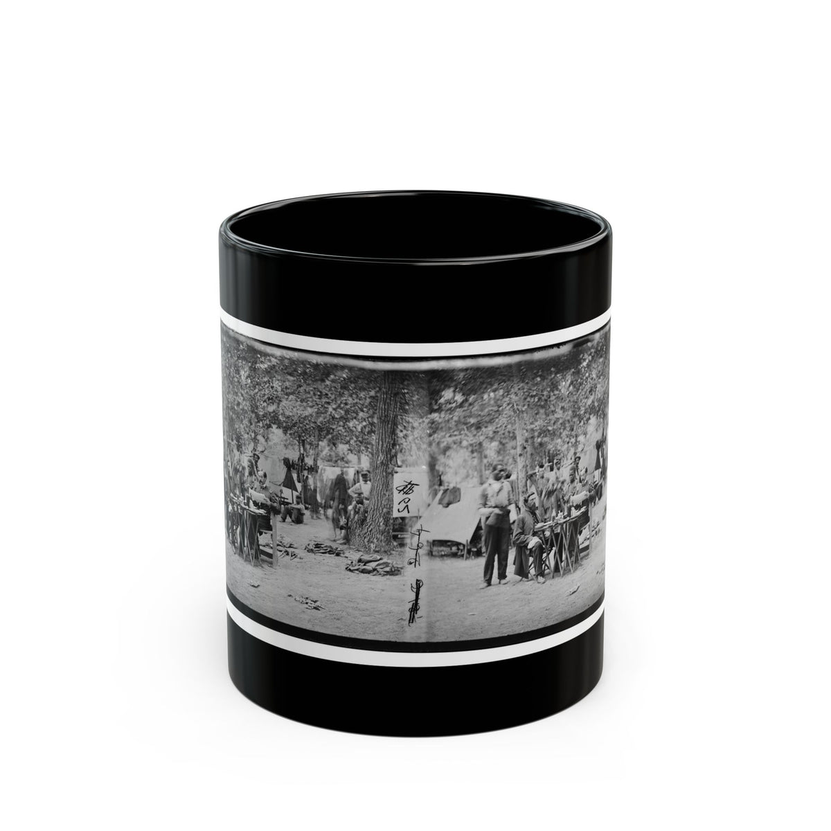 Bealeton, Virginia. Army Of The Potomac Officer's Mess Of Company D, 93d New York Infantry (U.S. Civil War) Black Coffee Mug