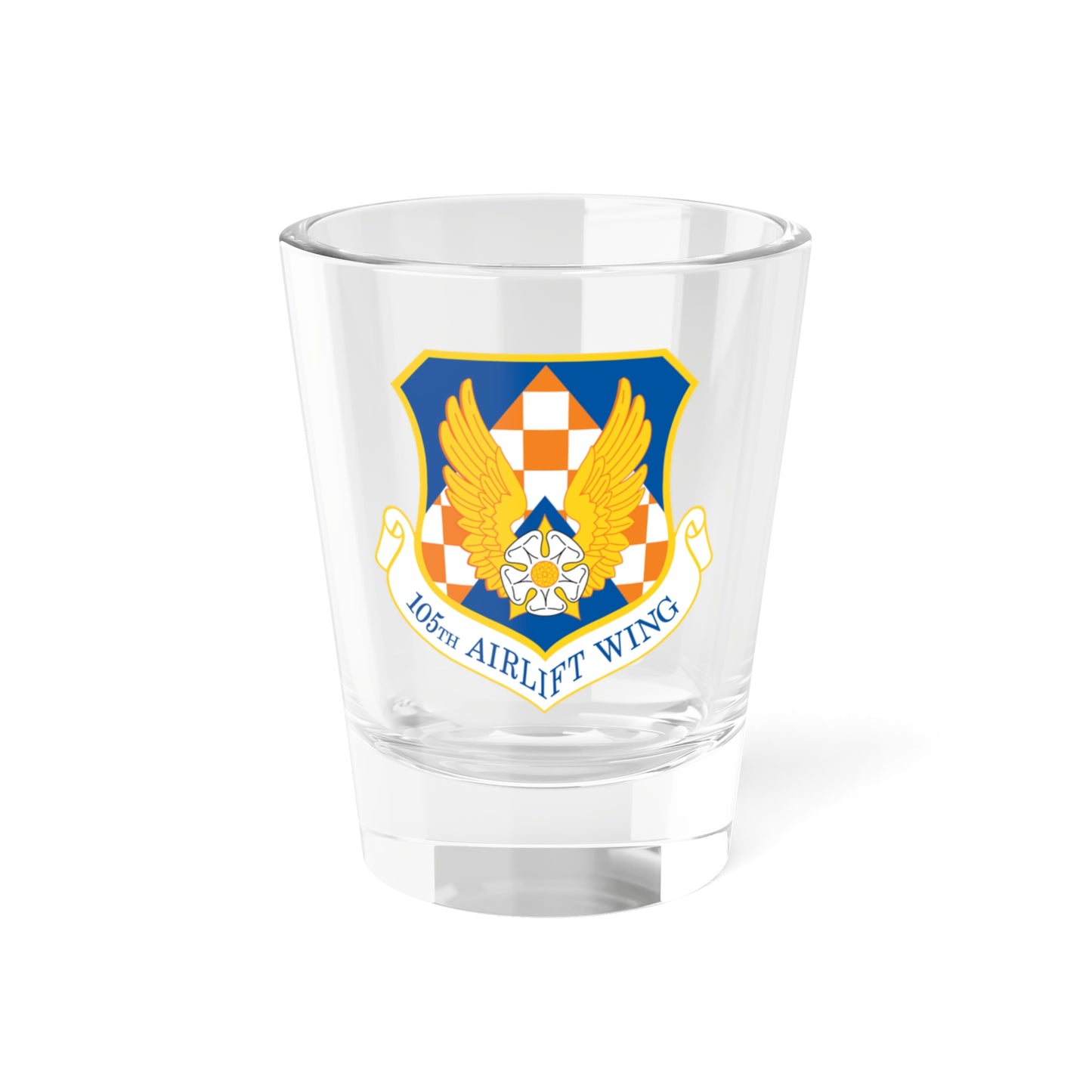 105th Airlift Wing (U.S. Air Force) Shot Glass 1.5oz