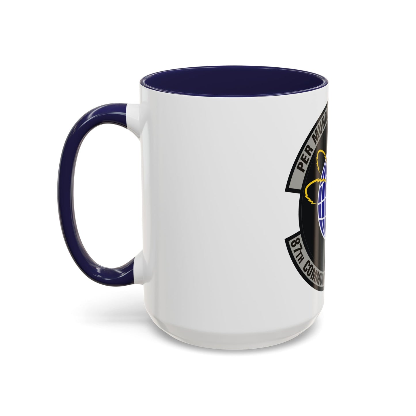 87th Communications Squadron (U.S. Air Force) Accent Coffee Mug
