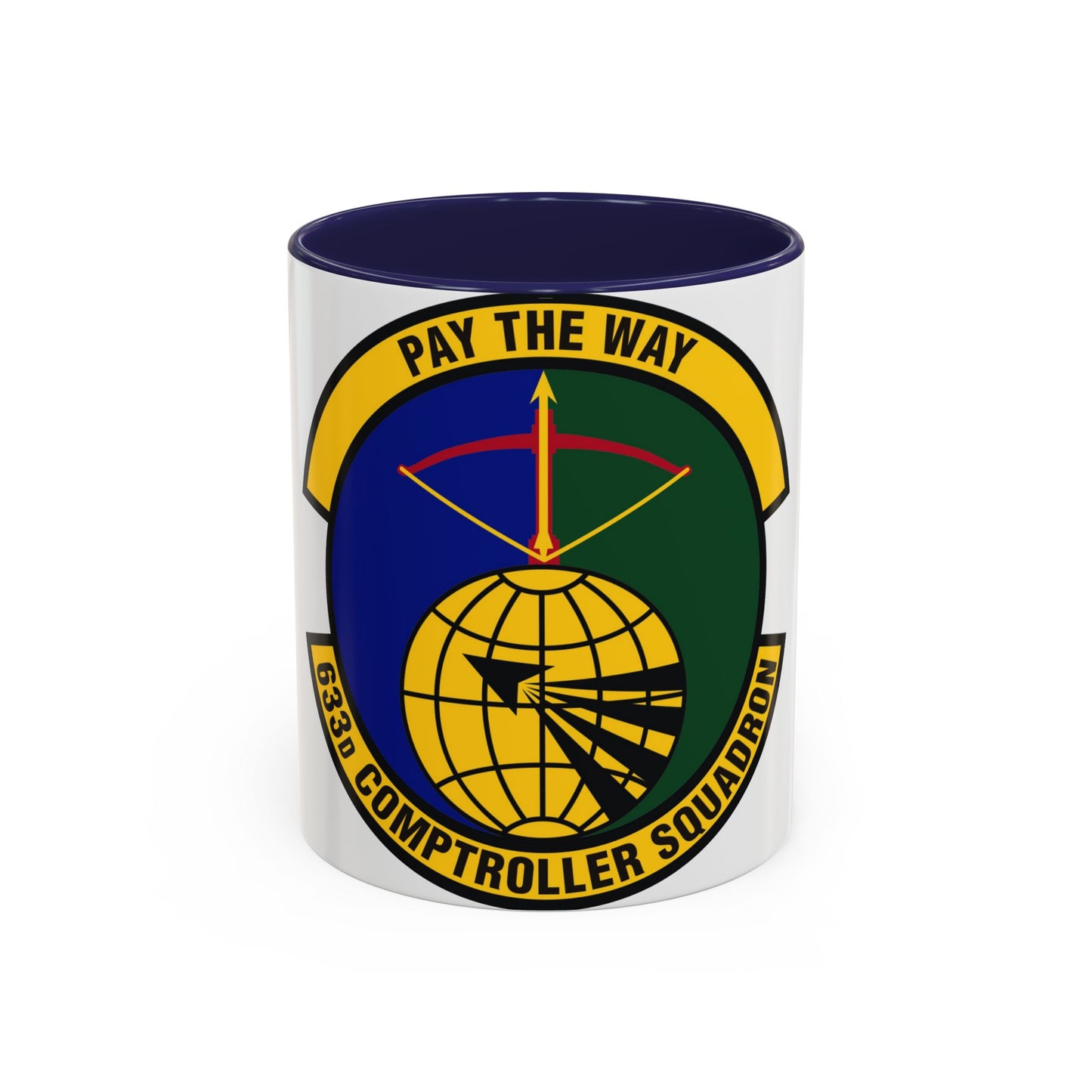 633d Comptroller Squadron (U.S. Air Force) Accent Coffee Mug