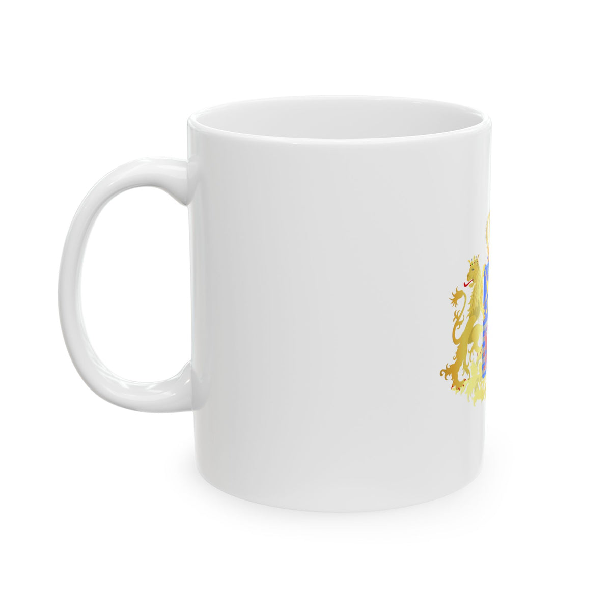 Middle coat of arms of the Grand Dukes of Luxembourg prior to 2000 - White Coffee Mug