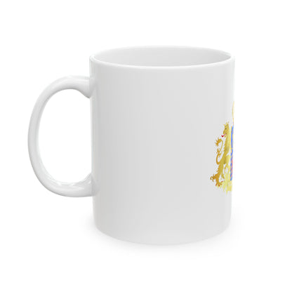 Middle coat of arms of the Grand Dukes of Luxembourg prior to 2000 - White Coffee Mug