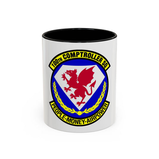 100 Comptroller Squadron USAFE (U.S. Air Force) Accent Coffee Mug