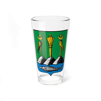 Coat of arms of Uralsk 1878 (Russia) (Coat of Arms) Pint Glass 16oz