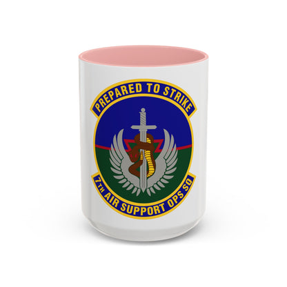 7th Air Support Operations Squadron (U.S. Air Force) Accent Coffee Mug